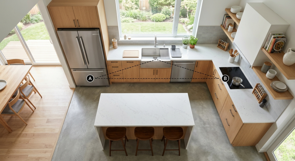 Kökets layout och arbetstriangelns betydelse – Effektiv planering